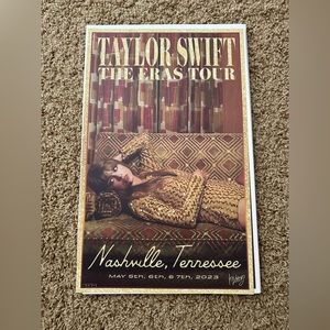 Eras Tour Nashville VIP Poster
